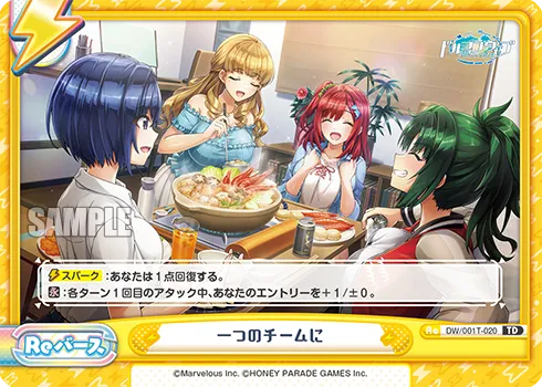 一つのチームに