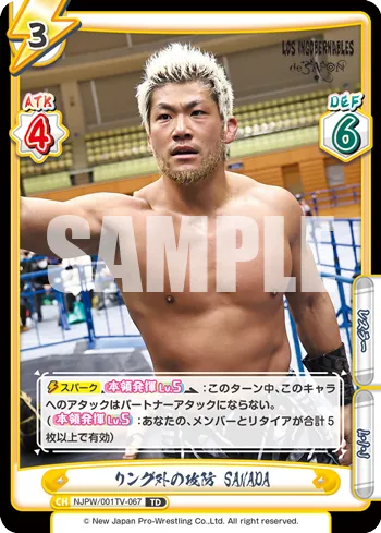 リング外の攻防 SANADA