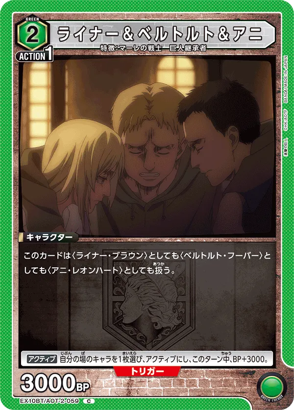 ライナー&ベルトルト&アニ