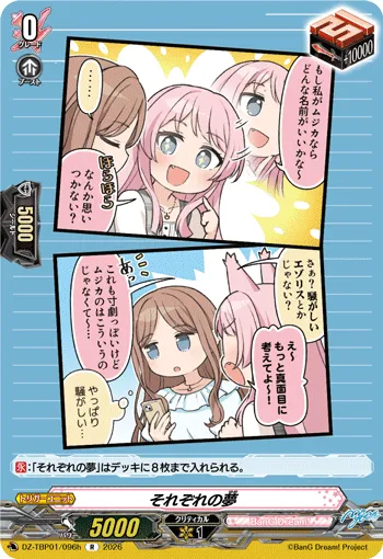 それぞれの夢