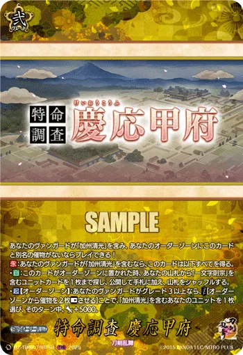 特命調査 慶応甲府