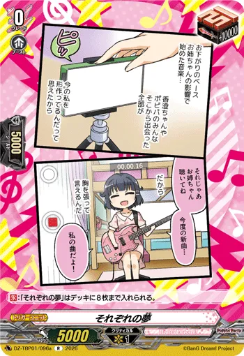 それぞれの夢