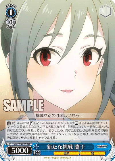 新たな挑戦 蘭子