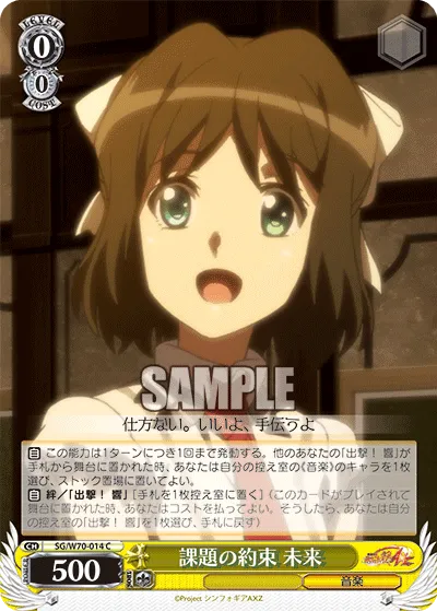 課題の約束 未来