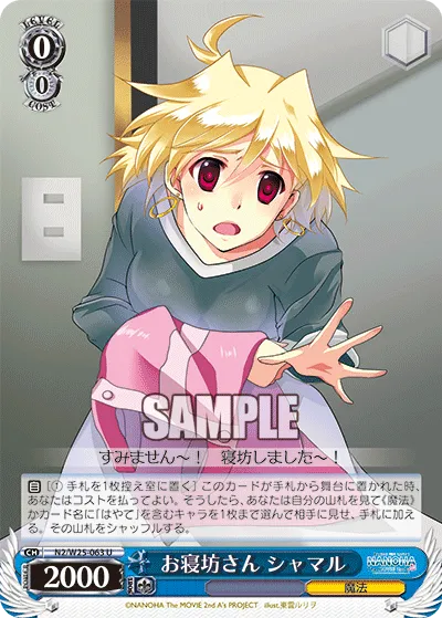お寝坊さん シャマル