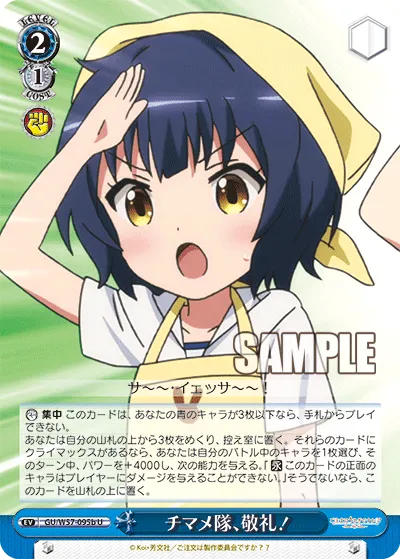 チマメ隊、敬礼！