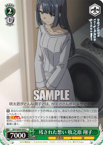 残された想い 牧之原 翔子
