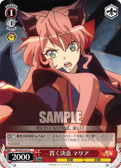 貫く決意 マリア