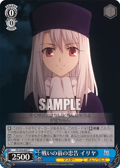 戦いの前の忠告 イリヤ