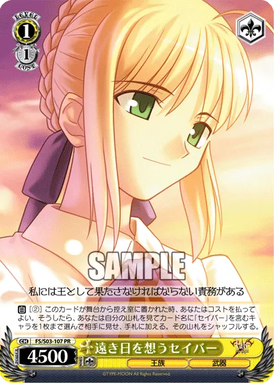 遠き日を想うセイバー