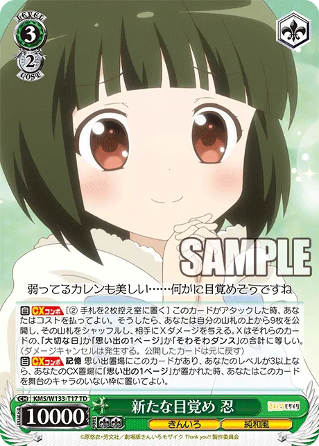 新たな目覚め 忍