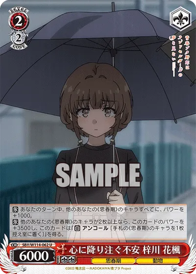 心に降り注ぐ不安 梓川 花楓