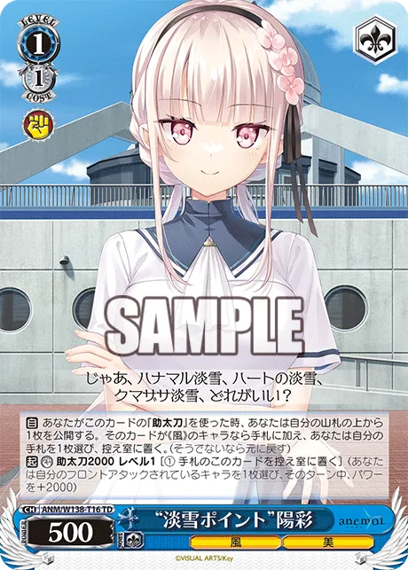 “淡雪ポイント”陽彩
