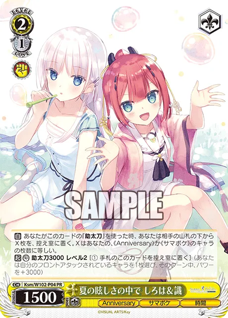 夏の眩しさの中で しろは＆識