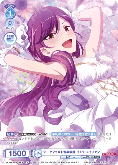 シークフェルト音楽学院 リュウ・メイファン
