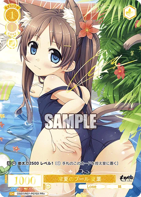 常夏のプール 夏葉