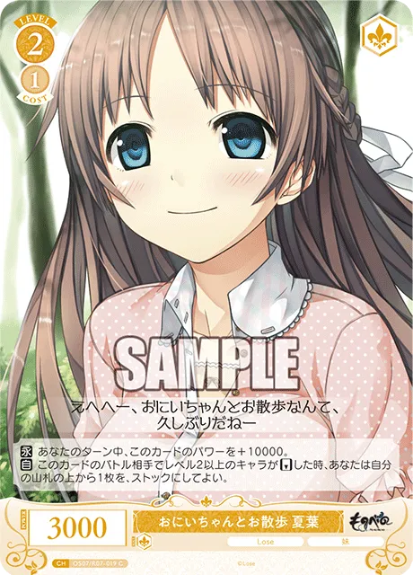 おにいちゃんとお散歩 夏葉