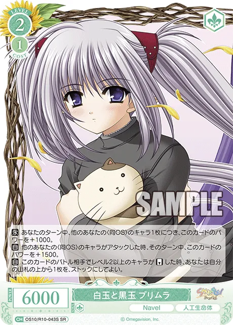 白玉と黒玉 プリムラ