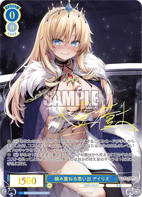 積み重ねる思い出 アイリス