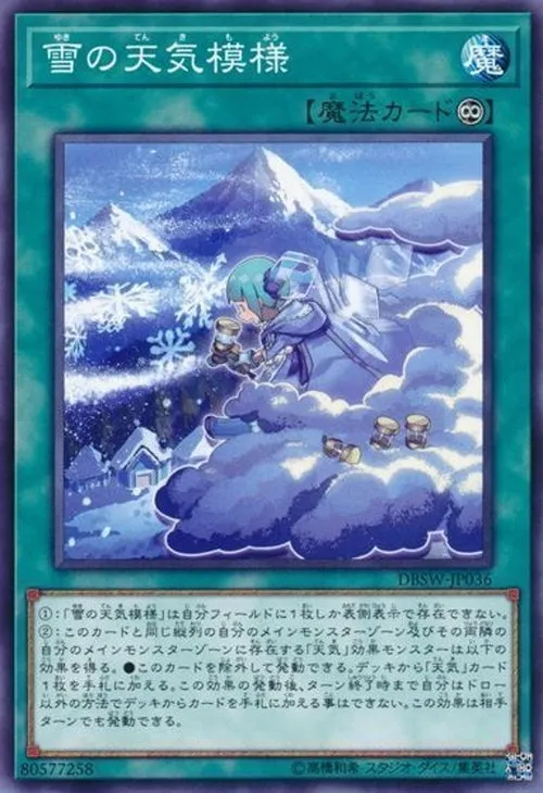 雪の天気模様