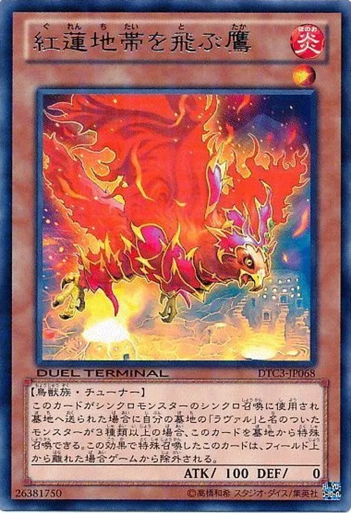 紅蓮地帯を飛ぶ鷹