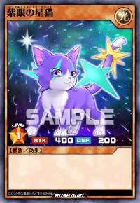 紫眼の星猫