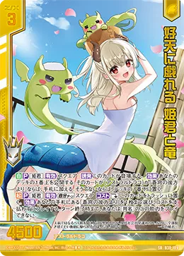好天に戯れる 姫君と竜