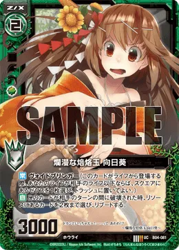 爛漫な焙烙玉 向日葵