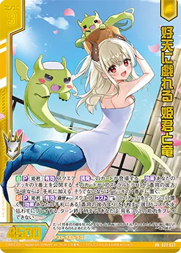 好天に戯れる 姫君と竜