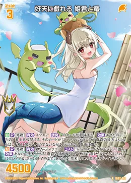 好天に戯れる 姫君と竜